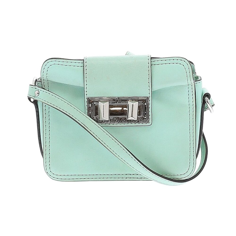 Rebecca Minkoff Mini Box Crossbody Bag in mint/ aqua